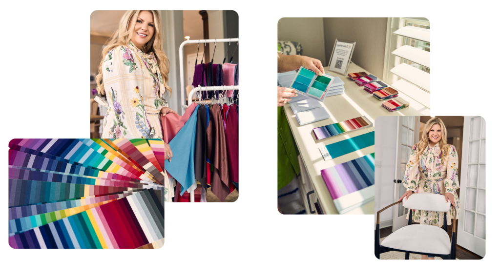 Kirsten Welsch of ATX Color Studio in her color analysis studio.